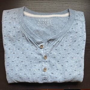 Blue Simply Styled Shirt